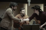 Oscar Isaac, Justin Timberlake and Adam Driver (L to R)in Joel and Ethan Coen’s INSIDE LLEWYN DAVIS